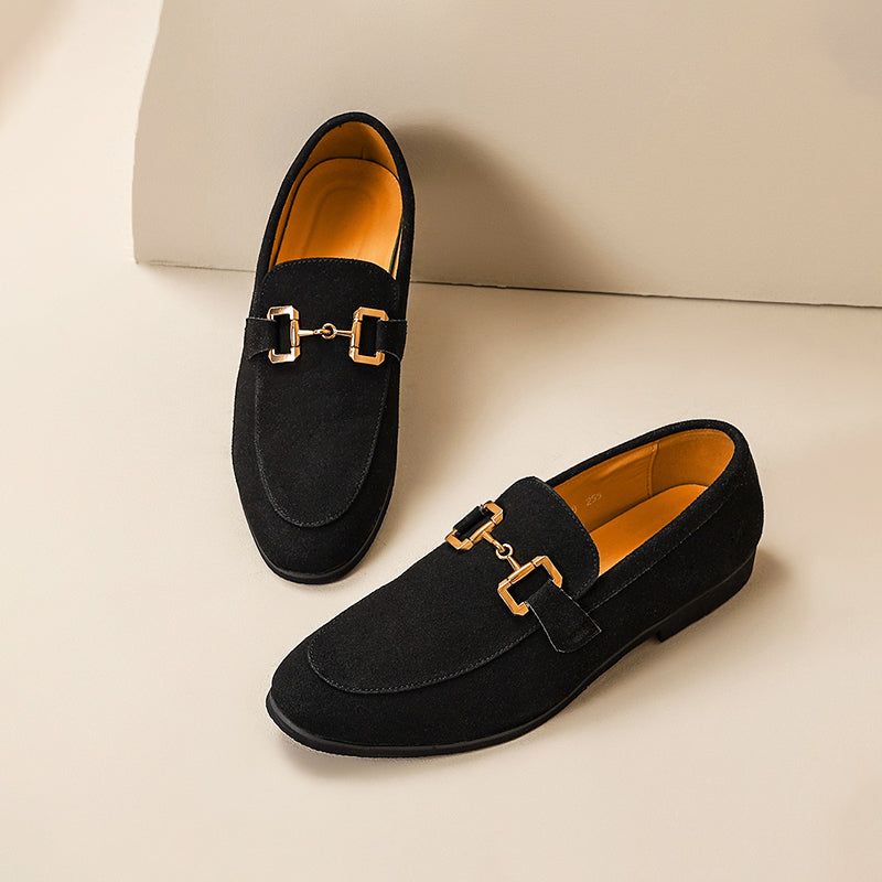 Laurent | Suede Horsebit Loafers for Men