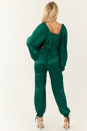 Veloria | Smocked Waist Dolman Jumpsuit