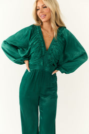 Veloria | Smocked Waist Dolman Jumpsuit