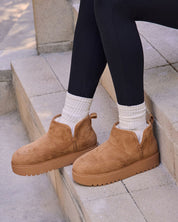 Solvèra | Plush-Lined Suede Ankle Boots