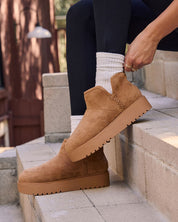 Solvèra | Plush-Lined Suede Ankle Boots