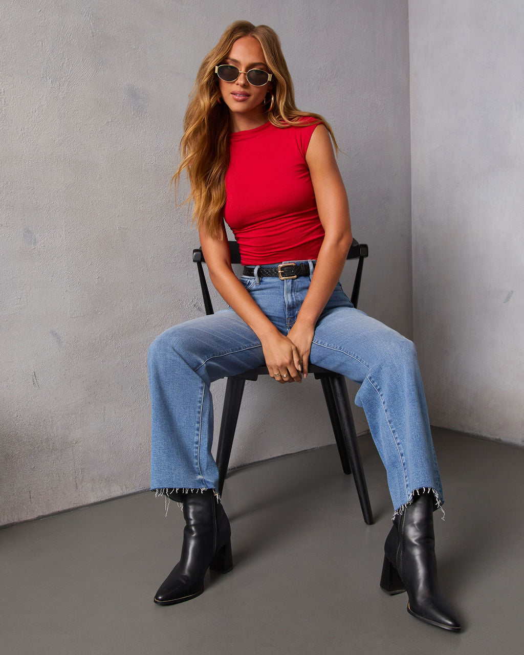 Arlina | Cropped Mock Neck Tank