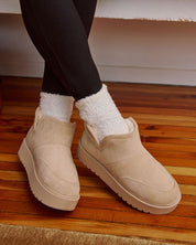 Solvèra | Plush-Lined Suede Ankle Boots