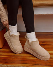 Solvèra | Plush-Lined Suede Ankle Boots