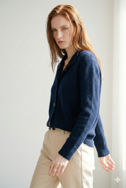 Valmera - Women’s Cashmere Button Cardigan