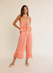 Aveline - Women’s Lace Trim Cotton Set