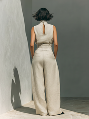 Linara | Cotton-Linen Wide-Leg Set