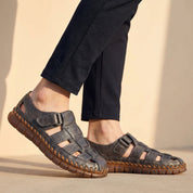 Valoria | Woven Leather Fisherman Sandals