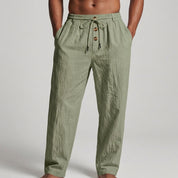 Serelina | Wide-Leg Linen Resort Trousers