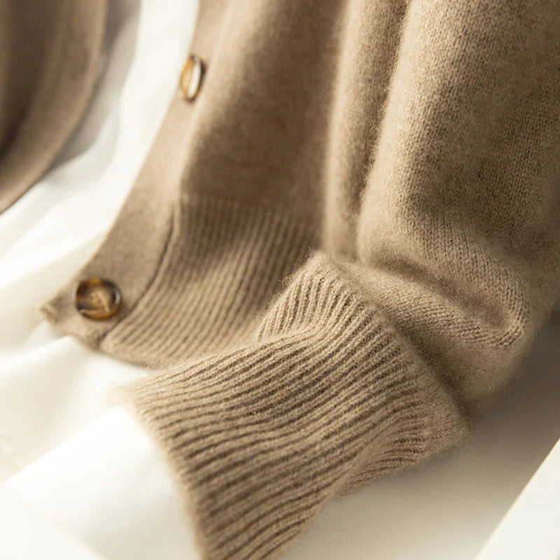 Valmera - Women’s Cashmere Button Cardigan
