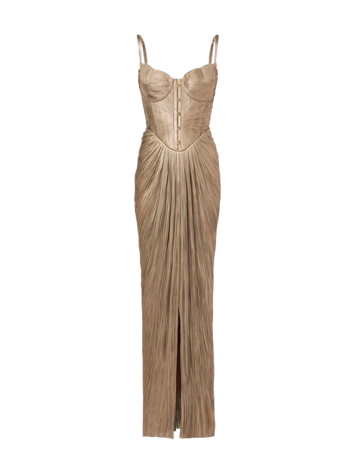 Zerina - Women’s Metallic Corset Maxi Dress