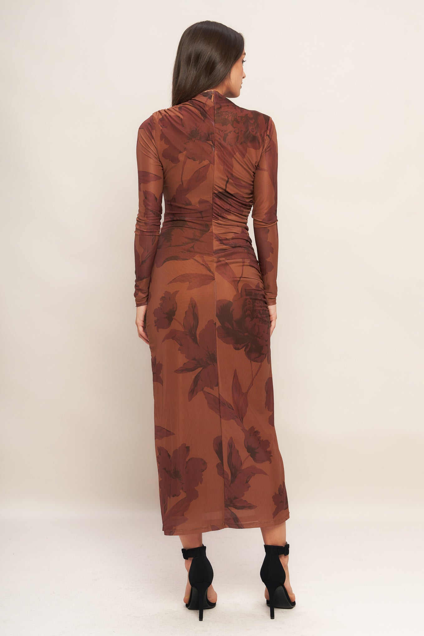 Floriellea | Floral Mesh Midi Dress