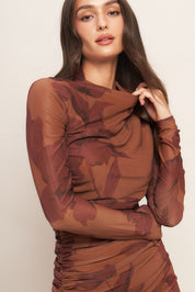 Floriellea | Floral Mesh Midi Dress