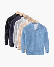 Berkshire | Men’s Cable Knit Half-Zip Sweater