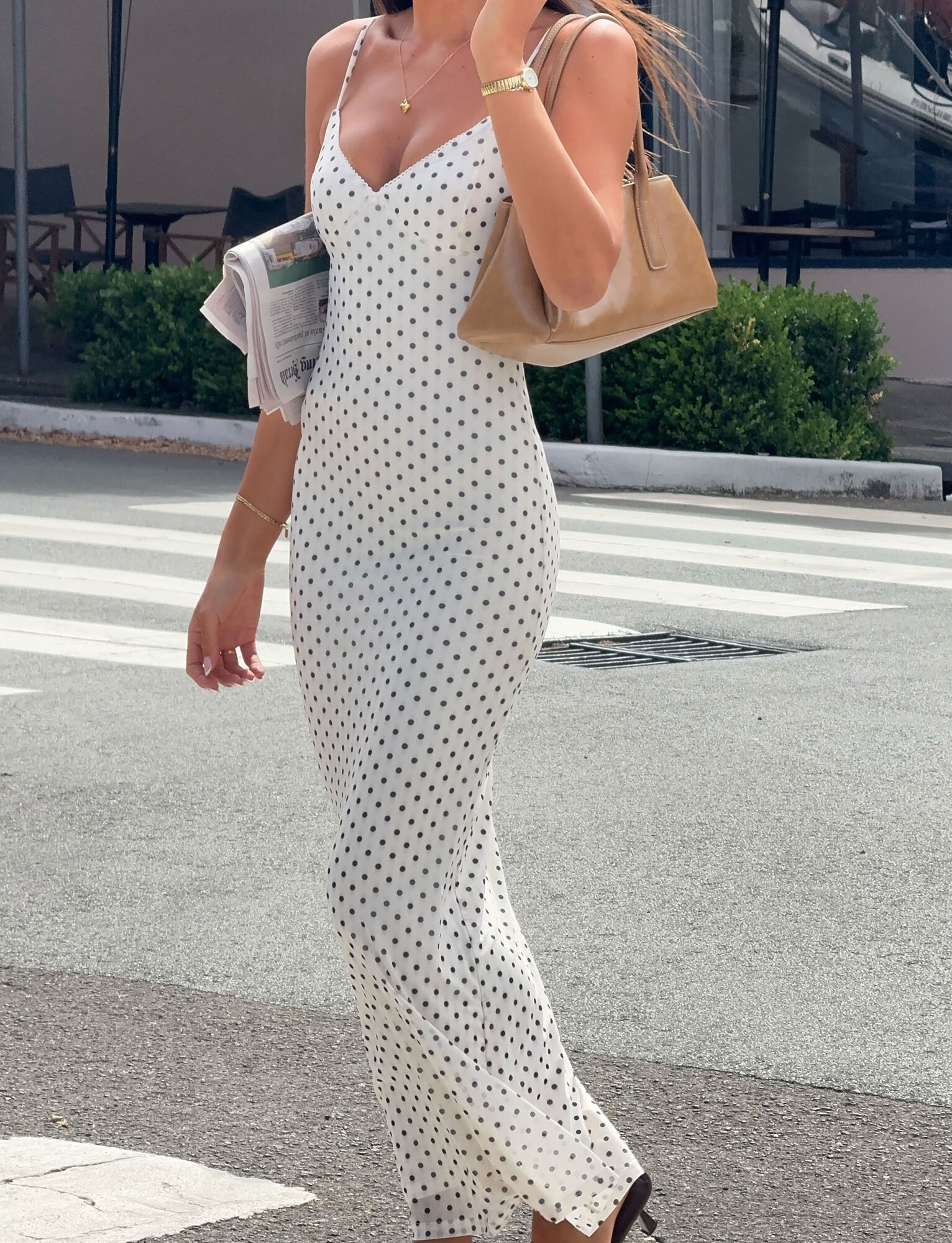 Julianna | Polka Dot Maxi Dress