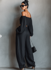Aveline | Women’s Linen Blend Two-Piece Pants Set