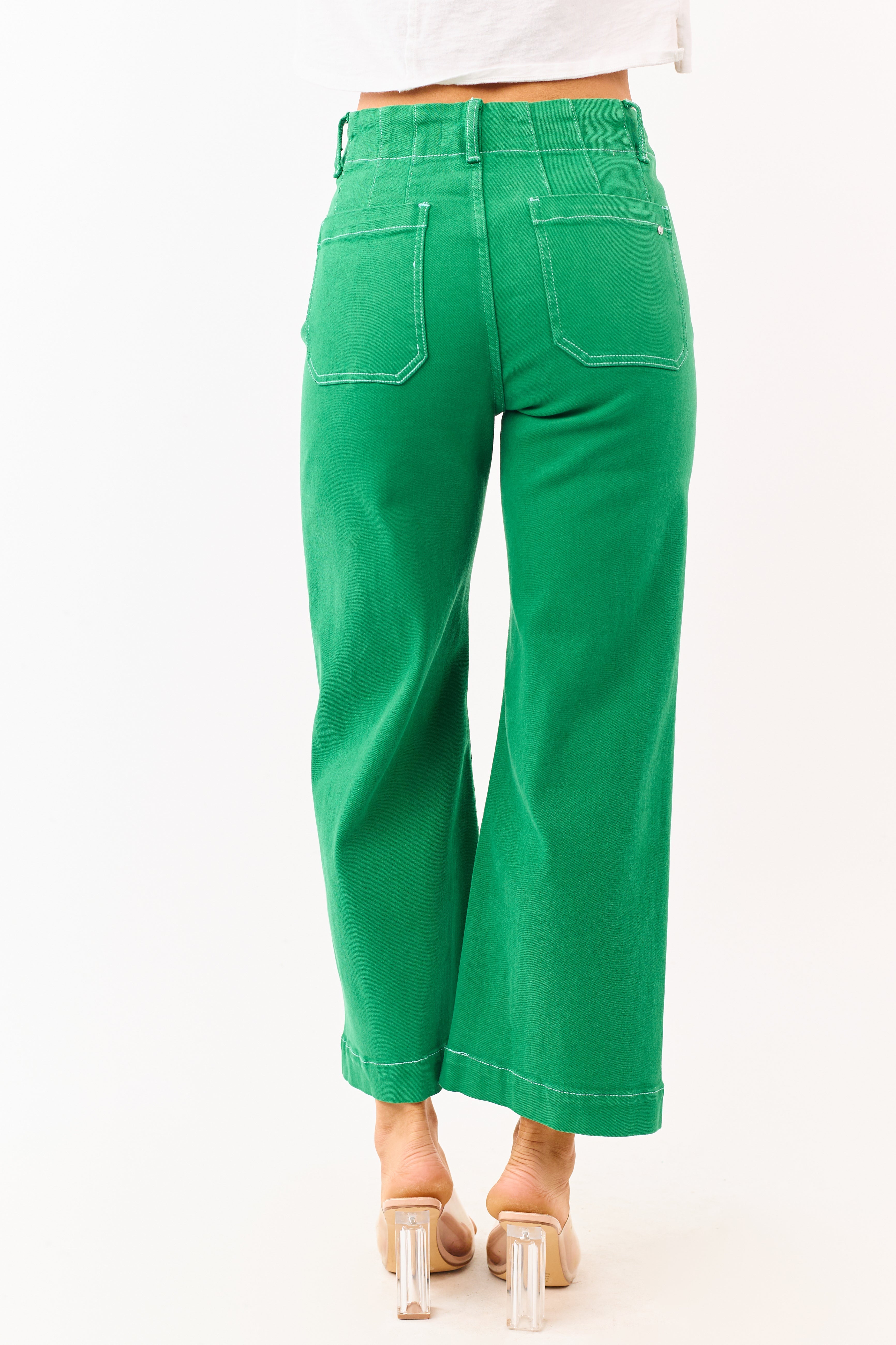 Shamora | High-Rise Cropped Wide-Leg Jeans
