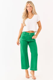 Shamora | High-Rise Cropped Wide-Leg Jeans