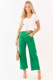 Shamora | High-Rise Cropped Wide-Leg Jeans