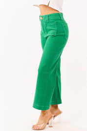 Shamora | High-Rise Cropped Wide-Leg Jeans