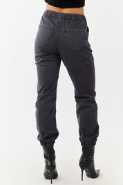 Denara | High-Rise Denim Jogger Pants