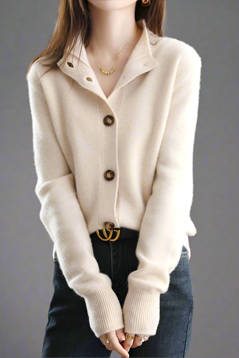 Valmera - Women’s Cashmere Button Cardigan