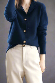 Valmera - Women’s Cashmere Button Cardigan