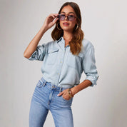 Rovella - Women’s Oversized Denim Shirt