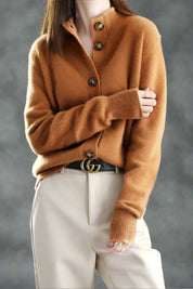 Valmera - Women’s Cashmere Button Cardigan