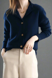 Valmera - Women’s Cashmere Button Cardigan