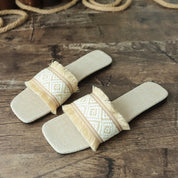 Solarae | Bohemian Embroidered Sandals