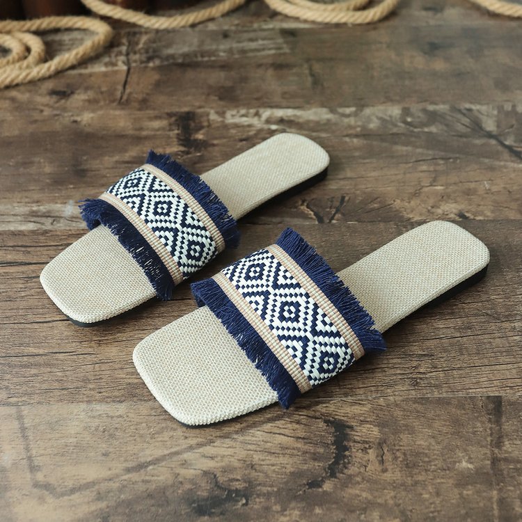 Solarae | Bohemian Embroidered Sandals