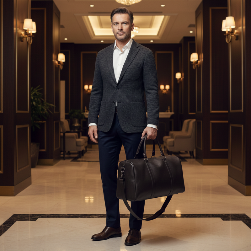 Executive | Leather Weekender Duffle Bag