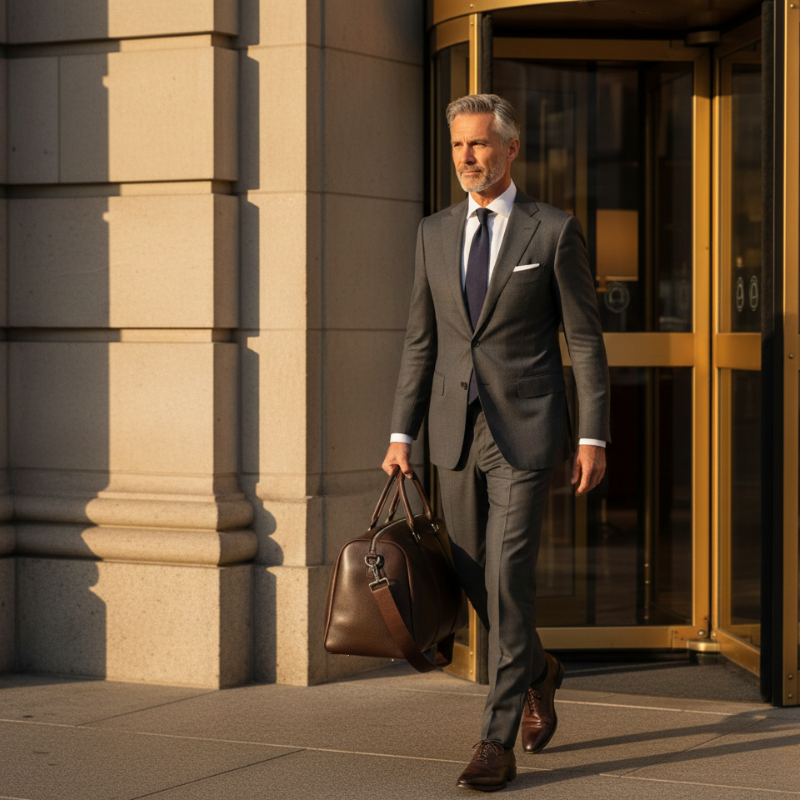 Executive | Leather Weekender Duffle Bag