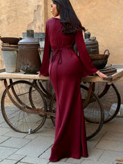 Pharia | Women’s Long-Sleeve Maxi Dress – Timeless Elegance for Every Occasion