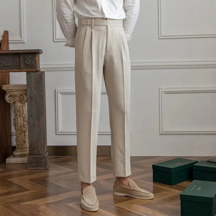 Naples | Men’s High-Waist Straight-Leg Trousers