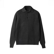 Velaro | Men’s Textured Knit Polo Sweater