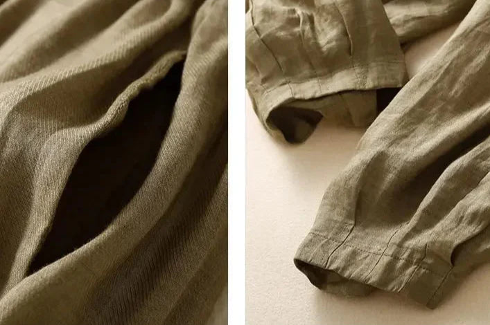 Lunara - Women’s Linen Tapered Pants
