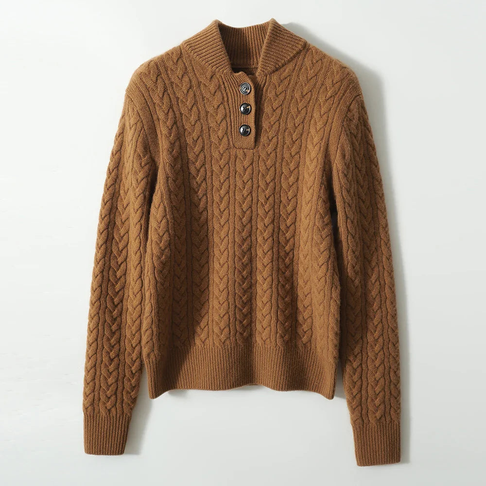 Arden - Women’s Cashmere Cable Knit Sweater