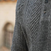 Velaro | Men’s Textured Knit Polo Sweater