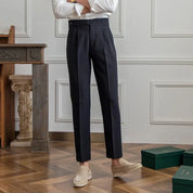 Naples | Men’s High-Waist Straight-Leg Trousers