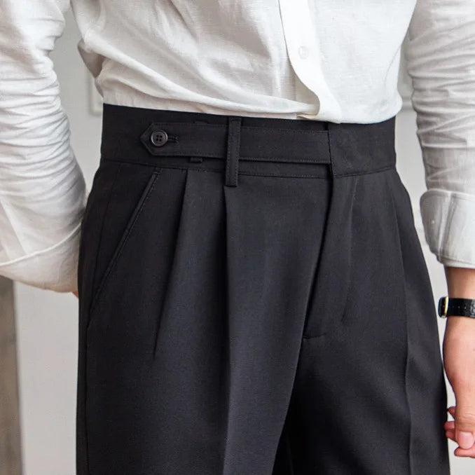 Naples | Men’s High-Waist Straight-Leg Trousers