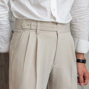 Naples | Men’s High-Waist Straight-Leg Trousers