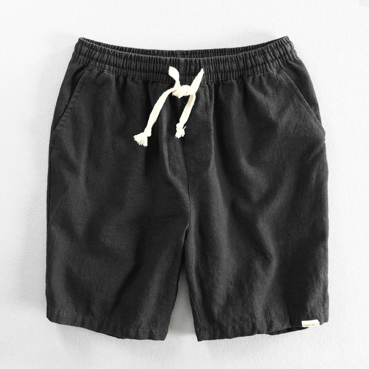 Torvello | Men’s Cotton Linen Drawstring Shorts