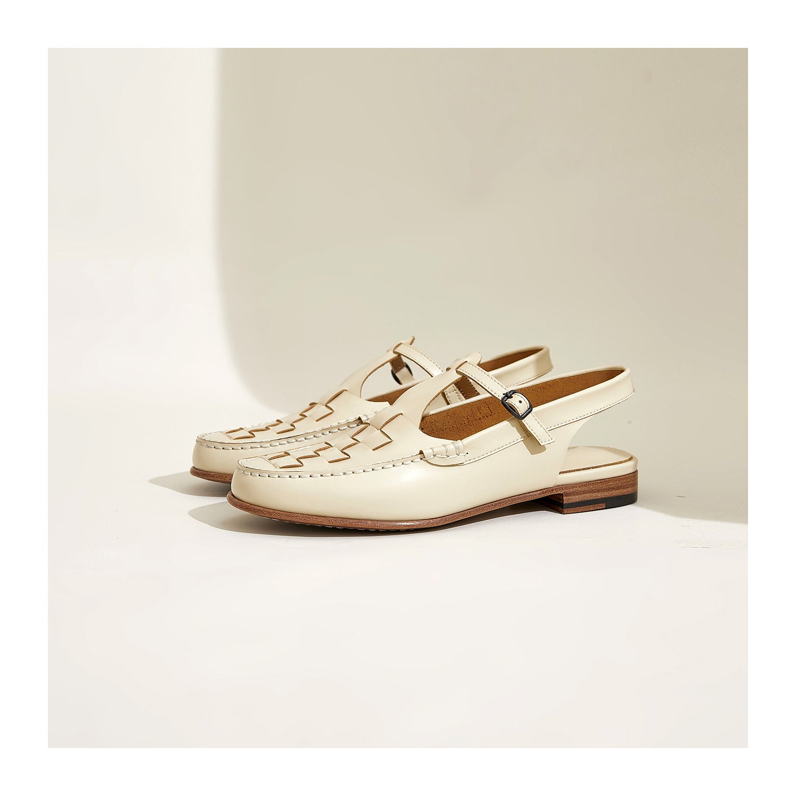 Bellara | Women’s Woven Leather Slingback Sandals