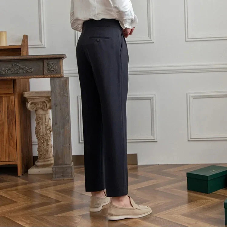 Naples | Men’s High-Waist Straight-Leg Trousers