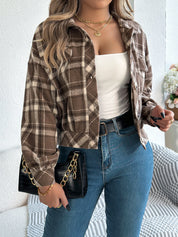 Lunara | Women’s Cropped Plaid Jacket