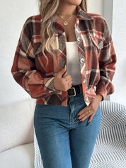 Lunara | Women’s Cropped Plaid Jacket