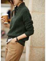 Arden - Women’s Cashmere Cable Knit Sweater