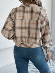 Lunara | Women’s Cropped Plaid Jacket
